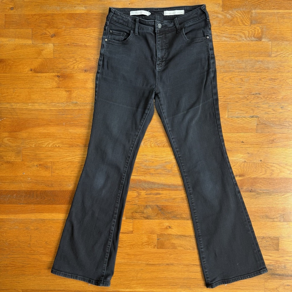 Anthropologie Pilcro Letterpress Womens High-Rise Bootcut Jeans Sz 29 Black